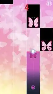 Pink Butterfly Piano Tiles 2018 Screen Shot 3