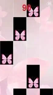 Pink Butterfly Piano Tiles 2018 Screen Shot 5
