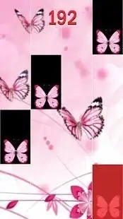 Pink Butterfly Piano Tiles 2018 Screen Shot 0