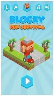 Blocky Run Survival Screen Shot 2
