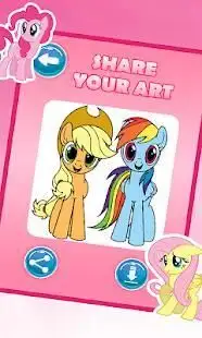 coloring my little pony mlp Screen Shot 0