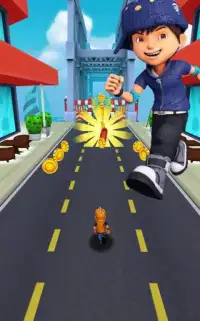 BoBoiBoy Subway Surfer: Run & Dash 3D Subway Game Screen Shot 1