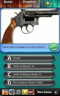 Weapons and Firearms Quiz HD Screen Shot 1
