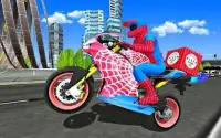 Super Hero Stunt Bike - Spider Hero Pizza Delivery Screen Shot 0