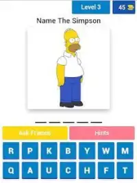 Guess The Simpsons Quiz Screen Shot 1