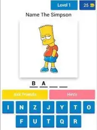 Guess The Simpsons Quiz Screen Shot 8