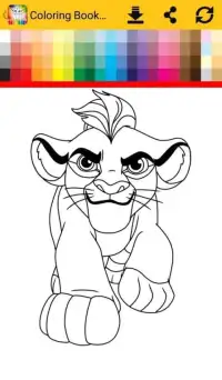 Coloring Book The Lion Screen Shot 5