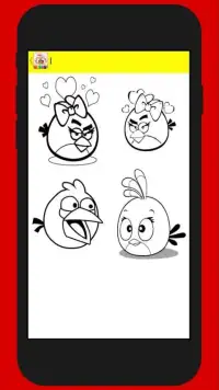 Coloring Angry Bird for Kids Screen Shot 0