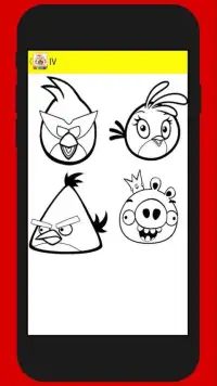 Coloring Angry Bird for Kids Screen Shot 1