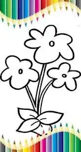Flowers Coloring Pages Screen Shot 2