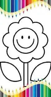 Flowers Coloring Pages Screen Shot 0