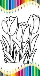 Flowers Coloring Pages Screen Shot 4