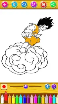 Learn to color Dragon Ball Screen Shot 9
