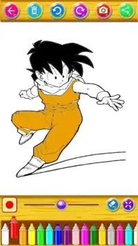 Learn to color Dragon Ball Screen Shot 5