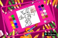 Coloring Book For Sonic Game 2018 Screen Shot 5
