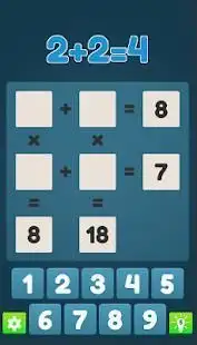 2+2=4. Free math puzzle game Screen Shot 0