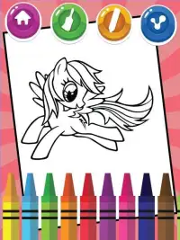 Coloring For Little Pony Screen Shot 3