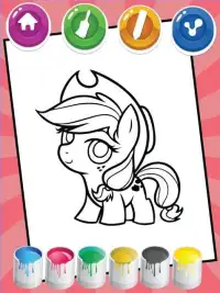 Coloring For Little Pony Screen Shot 4