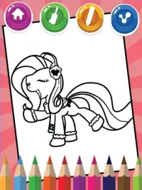 Coloring For Little Pony Screen Shot 6