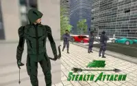 Green Arrow Hero: Crossbow Archery Superhero Screen Shot 3