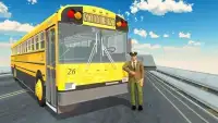 Modren School Bus Up Hill Driving:Summer Trip Screen Shot 1