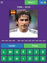 Real Madrid Jugadores Historia Quiz Screen Shot 2