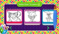 Coloring For Ladybug -Cat Noir Colouring Book Screen Shot 2