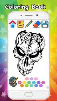 Coloring Sugar Skull Mexican Day of The Dead Color Screen Shot 2