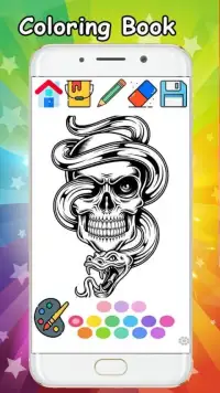 Coloring Sugar Skull Mexican Day of The Dead Color Screen Shot 5