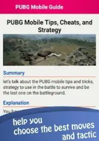 Guide for PUBG Mobile : Tips And Strategy Screen Shot 7