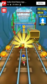 Subway Train Surf : Fast Run Screen Shot 2