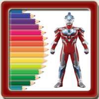 Learn to color Ultraman Cosmos