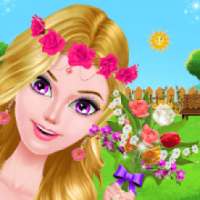 Flower girl date makeover - Garden decoration