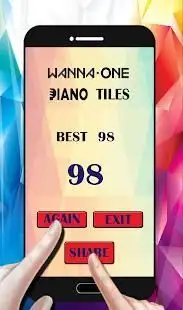 Wanna One Piano Tiles Screen Shot 0