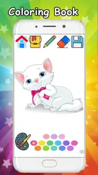 Kitty Cat Coloring Book - Coloring Cat kitty free. Screen Shot 3