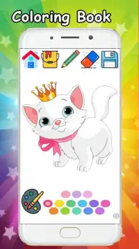 Kitty Cat Coloring Book - Coloring Cat kitty free. Screen Shot 5