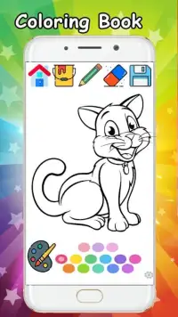 Kitty Cat Coloring Book - Coloring Cat kitty free. Screen Shot 2