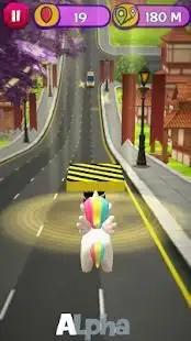 Unicorn Dash City Run Adventure Screen Shot 3