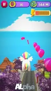 Unicorn Dash City Run Adventure Screen Shot 1