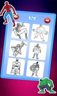 super heroes coloring Spider of Man fans Screen Shot 6