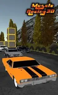 Muscle Cars Racing 3D Screen Shot 1