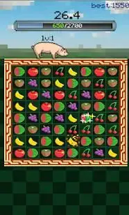 Pigs Like Fruits:Match3 Puzzle Screen Shot 1