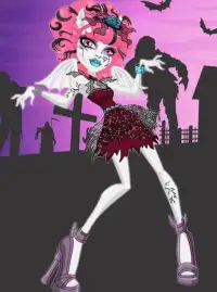 Ghouls Fashion Style Monsters Makeup Dress up Screen Shot 1