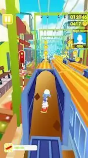 Subway Smurf Runner Screen Shot 2
