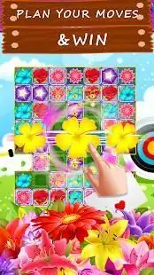 Blossom Crush : Best Flower Mania Game Screen Shot 2