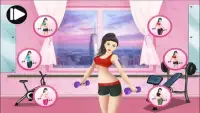 Gym Fitness princess game Screen Shot 0