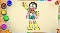 Coloring Nobita Superhero Screen Shot 4