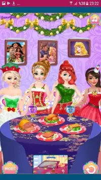 Disney Princesses Christmas Dinner Screen Shot 5