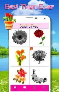 Beautiful Flower Coloring By Number - Pixel Art Screen Shot 4