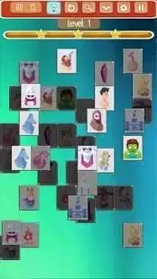 Mahjong Emoji game Screen Shot 2